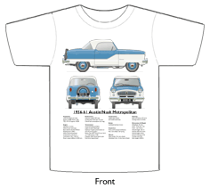 Austin/Nash Metropolitan 1956-61 T-shirt Front